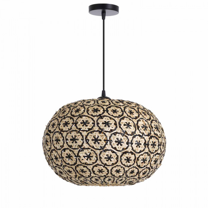 LAMPARA DE BAMBU BAY 40X25CM SEVEN ON DECO