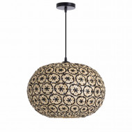 LAMPARA DE BAMBU THIAN NEGRO 45X21CM SEVEN ON DECO