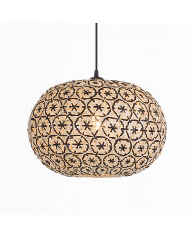 LAMPARA DE BAMBU BAY 40X25CM SEVEN ON DECO