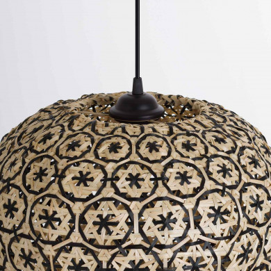 LAMPARA DE BAMBU BAY 40X25CM SEVEN ON DECO