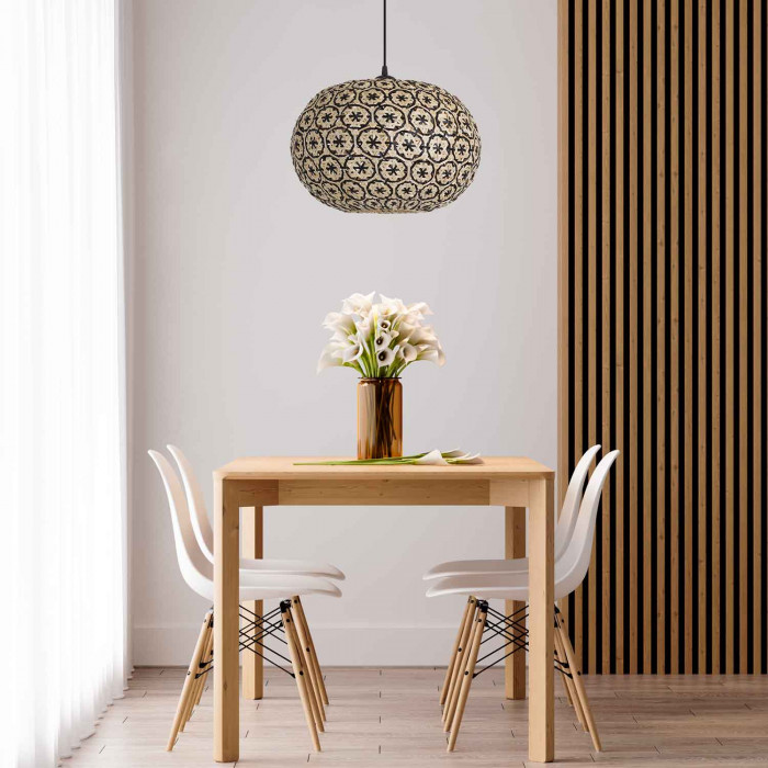 LAMPARA DE BAMBU BAY 40X25CM SEVEN ON DECO