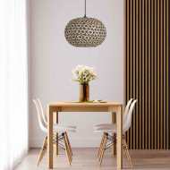 LAMPARA DE BAMBU BAY 40X25CM SEVEN ON DECO