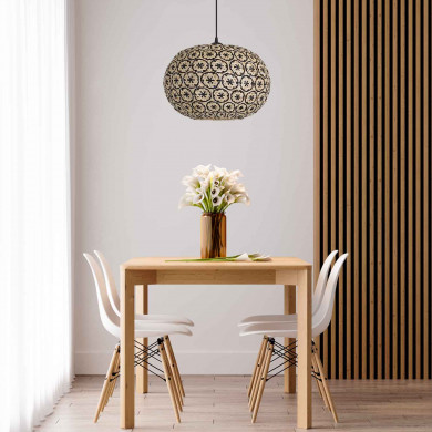 LAMPARA DE BAMBU BAY 40X25CM SEVEN ON DECO