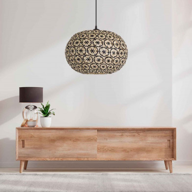 LAMPARA DE BAMBU BAY 40X25CM SEVEN ON DECO