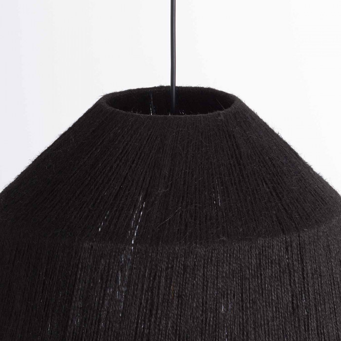 LAMPARA MAI NEGRO 41X35CM SEVEN ON DECO