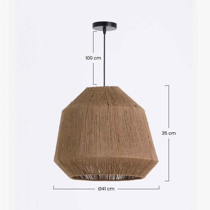 LAMPARA MAI NATURAL 41X35CM SEVEN ON DECO