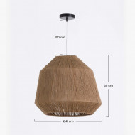 LAMPARA MAI NATURAL 41X35CM SEVEN ON DECO