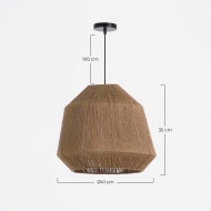 LAMPARA MAI NATURAL 41X35CM SEVEN ON DECO