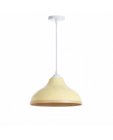LAMPARA DE BAMBU TUYET AMARILLO 30X14.5 SEVEN ON DECO