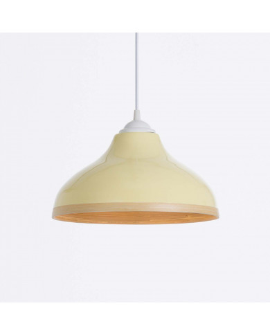 LAMPARA DE BAMBU TUYET AMARILLO 30X14.5 SEVEN ON DECO