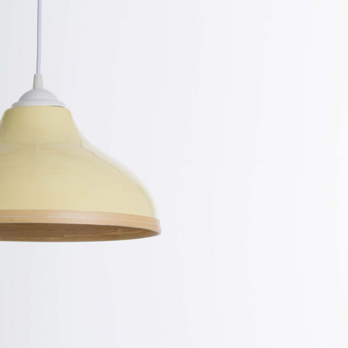 LAMPARA DE BAMBU TUYET AMARILLO 30X14.5 SEVEN ON DECO