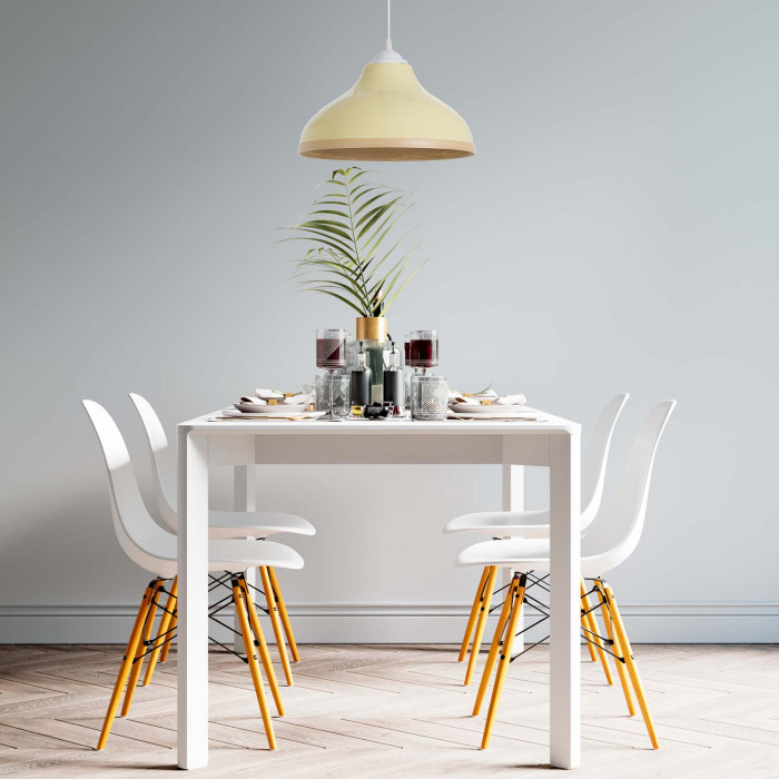 LAMPARA DE BAMBU TUYET AMARILLO 30X14.5 SEVEN ON DECO