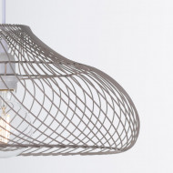 LAMPARA AKAME HIERRO GRIS DN42.5X18CM SEVENON DECO