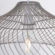 LAMPARA AKAME HIERRO GRIS DN42.5X18CM SEVENON DECO