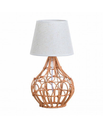 LAMPARA DE MESA DALAI RATTAN COLOR MIEL DN20X40CM SEVEN ON DECO