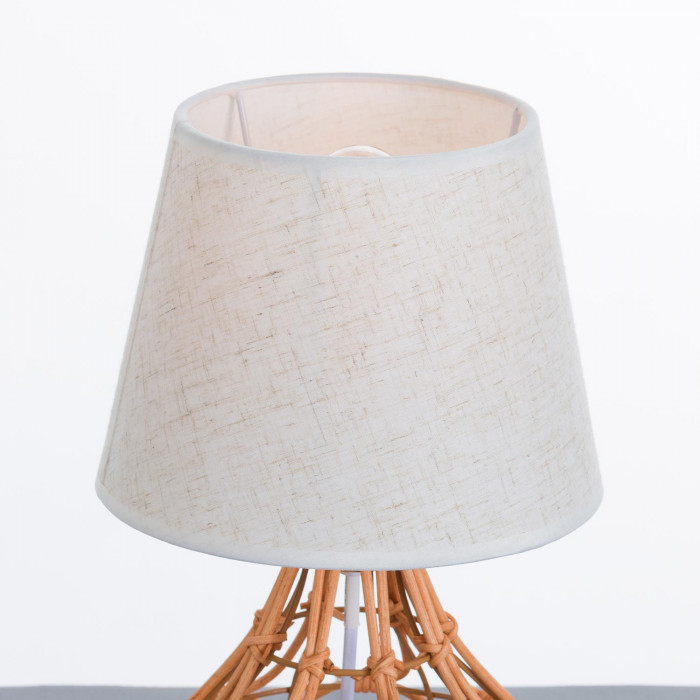 LAMPARA DE MESA DALAI RATTAN COLOR MIEL DN20X40CM SEVEN ON DECO