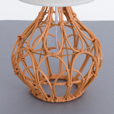 LAMPARA DE MESA DALAI RATTAN COLOR MIEL DN20X40CM SEVEN ON DECO