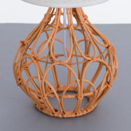 LAMPARA DE MESA DALAI RATTAN COLOR MIEL DN20X40CM SEVEN ON DECO