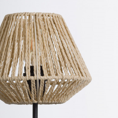 LAMPARA DE MESA XIA CUERDA DE PAPEL-METAL DN20.5X34CM SEVEN ON DECO