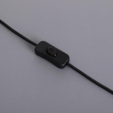 LAMPARA DE MESA KYON METAL-RATTAN NEGRO DN19.5X38CM SEVEN ON DECO