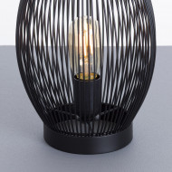 LAMPARA DE MESA SHUN HIERRO NEGRO DN18X28.5CM SEVEN ON DECO