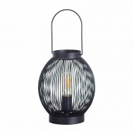 LAMPARA DE MESA SHUN HIERRO NEGRO DN18X28.5CM SEVEN ON DECO