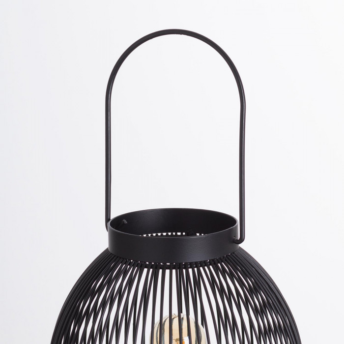 LAMPARA DE MESA KAI HIERRO NEGRO DN20X24.5CM SEVEN ON DECO