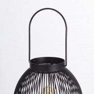 LAMPARA DE MESA KAI HIERRO NEGRO DN20X24.5CM SEVEN ON DECO