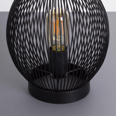 LAMPARA DE MESA KAI HIERRO NEGRO DN20X24.5CM SEVEN ON DECO