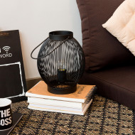 LAMPARA DE MESA KAI HIERRO NEGRO DN20X24.5CM SEVEN ON DECO