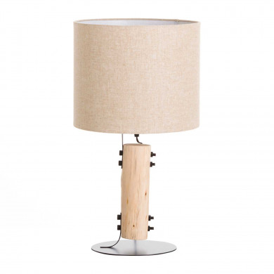 LÁMPARA DE SOBREMESA 55*DN30CM NEGRO SEVEN ON DECO