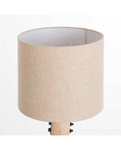 LÁMPARA DE SOBREMESA 55*DN30CM NEGRO SEVEN ON DECO