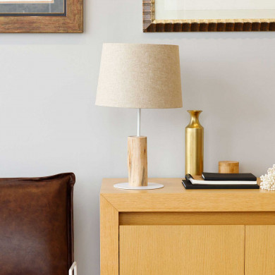 LÁMPARA DE SOBREMESA  58*DN35CM BLANCO SEVEN ON DECO