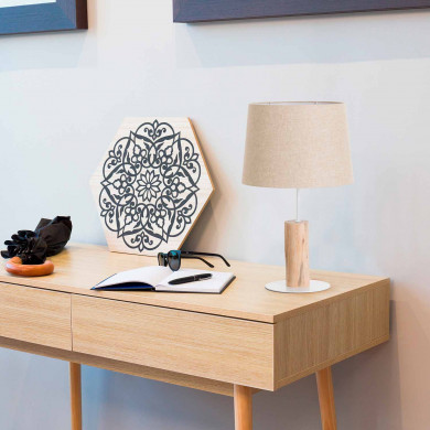 LÁMPARA DE SOBREMESA  58*DN35CM BLANCO SEVEN ON DECO