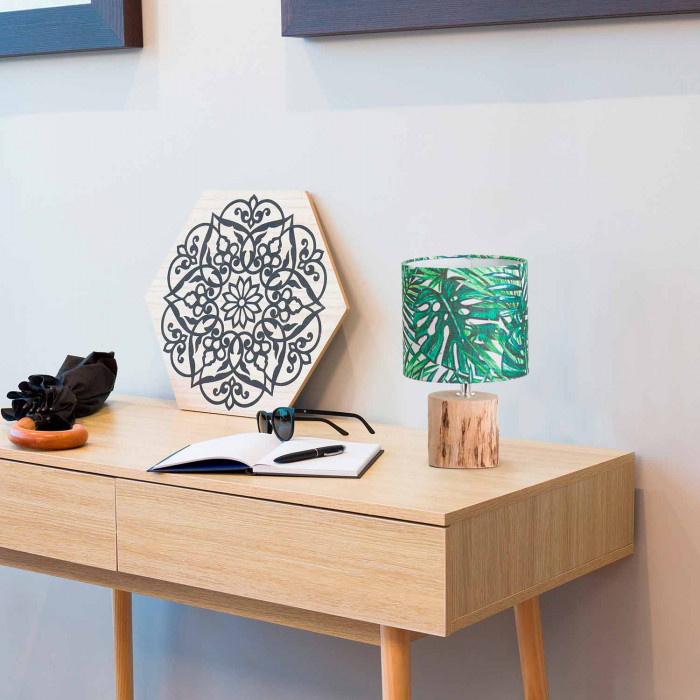 LÁMPARA DE SOBREMESA 27.3*DN16.5CM NEGRO SEVEN ON DECO