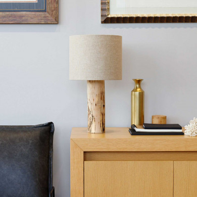 LÁMPARA DE SOBREMESA 55.5*DN30 CM NEGRO SEVEN ON DECO