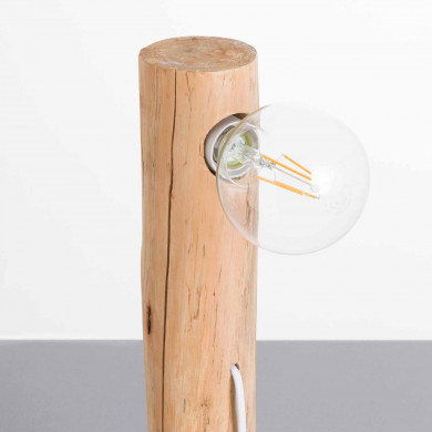 LÁMPARA DE SOBREMESA 38 CM BLANCO SEVEN ON DECO