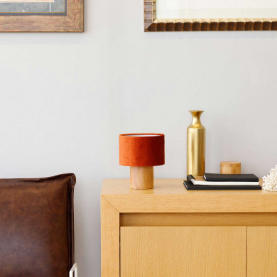 LÁMPARA DE SOBREMESA 22*DN18CM BLANCO SEVEN ON DECO