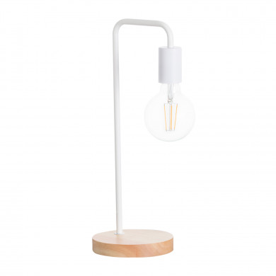 LÁMPARA DE SOBREMESA 43CM BLANCO SEVEN ON DECO