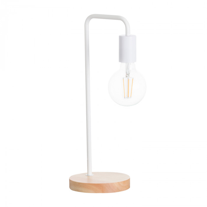 LÁMPARA DE SOBREMESA 43CM BLANCO SEVEN ON DECO