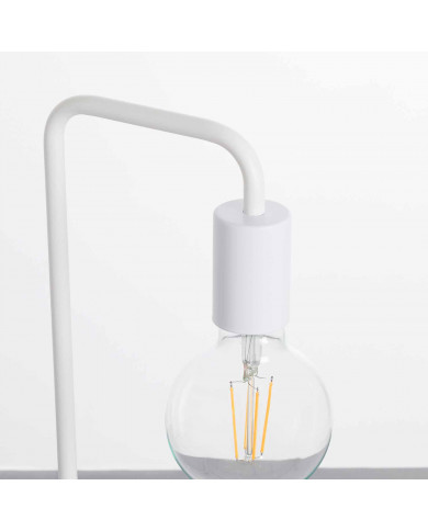 LÁMPARA DE SOBREMESA 43CM BLANCO SEVEN ON DECO