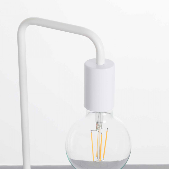 LÁMPARA DE SOBREMESA 43CM BLANCO SEVEN ON DECO