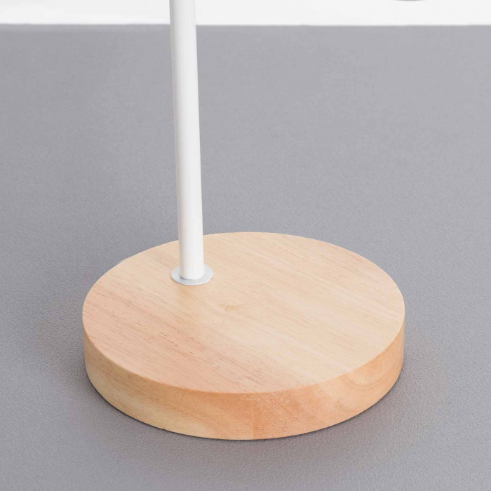 LÁMPARA DE SOBREMESA 43CM BLANCO SEVEN ON DECO