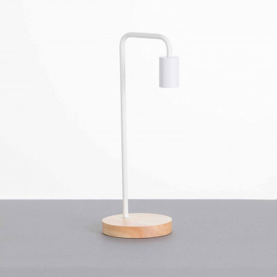 LÁMPARA DE SOBREMESA 43CM BLANCO SEVEN ON DECO