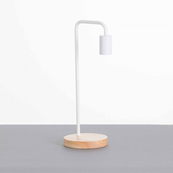 LÁMPARA DE SOBREMESA 43CM BLANCO SEVEN ON DECO