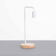 LÁMPARA DE SOBREMESA 43CM BLANCO SEVEN ON DECO