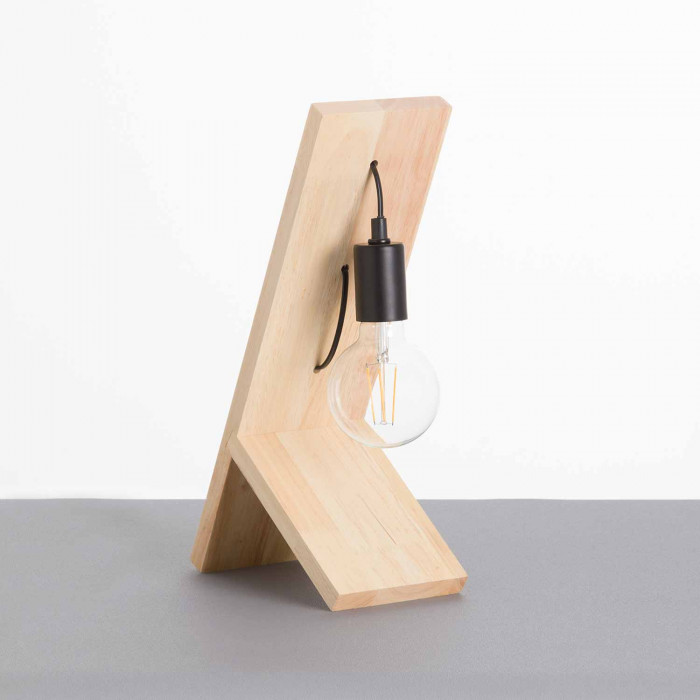 LÁMPARA DE SOBREMESA 41.5CM NEGRO SEVEN ON DECO