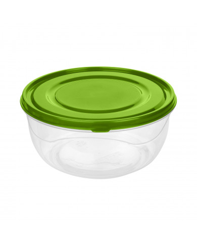 RECIPIENTE HERMETICO REDONDO COLORES SURTIDOS (18x9cm) 1,4L