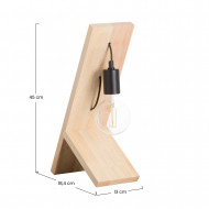 LÁMPARA DE SOBREMESA 41.5CM NEGRO SEVEN ON DECO