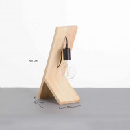 LÁMPARA DE SOBREMESA 41.5CM NEGRO SEVEN ON DECO